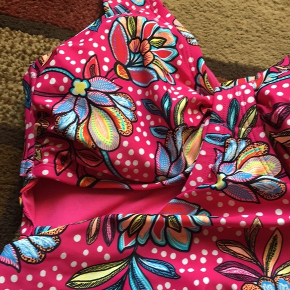 Floral Print Front Cutout One Piece Swimsuit - Tabitha Brown for Target ? - Picture 14 of 16